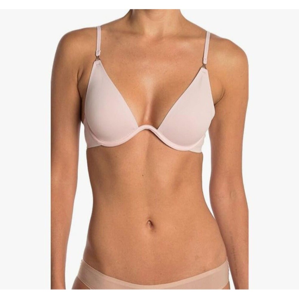 Free People NWT Ari Underwire Bra NUDE, Adjustable Racer Back 34C